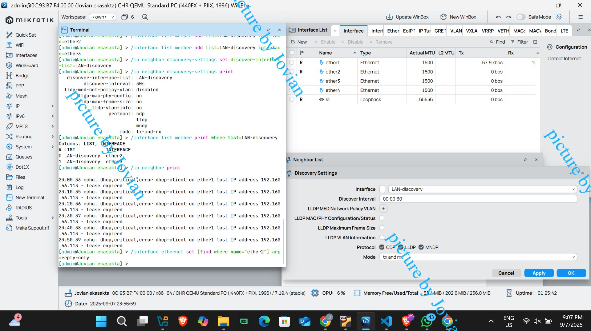 Pengujian ARP di DHCP Server